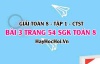 Giải bài 3 trang 54 Toán 8 Tập 1 SGK Chân trời sáng tạo